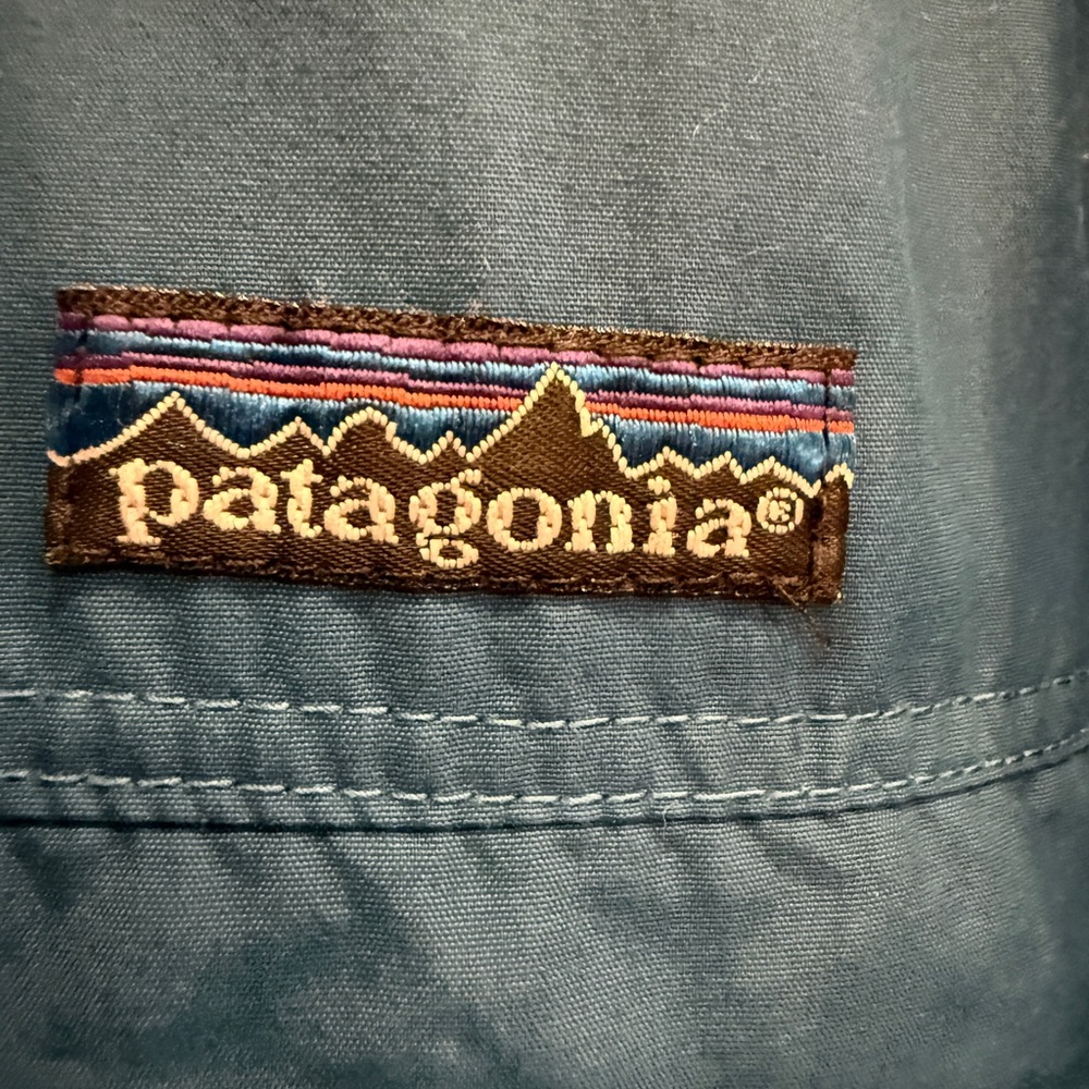Patagonia Vintage Deep Blue Pullover Anorak Gorpcore Granola Windbreaker Sz M - Picture 8 of 15